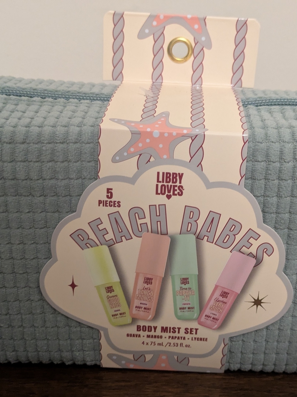 Libby Beach Babes Body Mist Set - Pastel Pink, Mint, Peach, Lilac, Lime